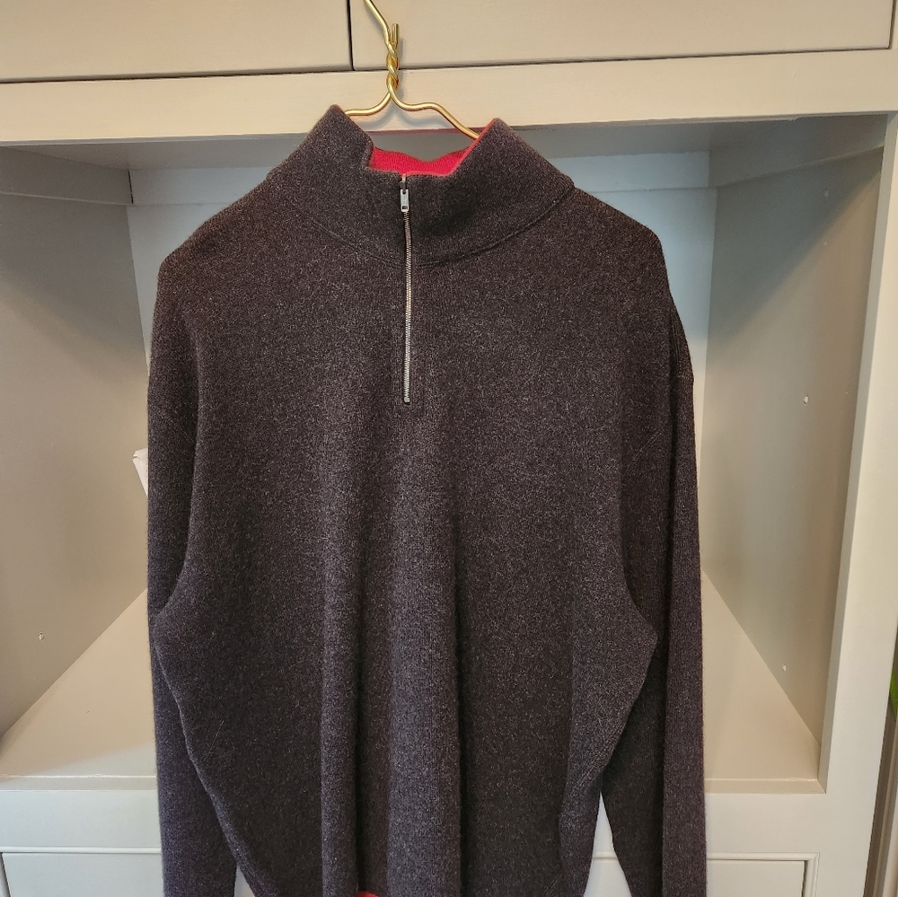 NWOT Ermenegildo Zegna CASHMERE(100%) grey Men's sweater.Made in Italy. Stunning